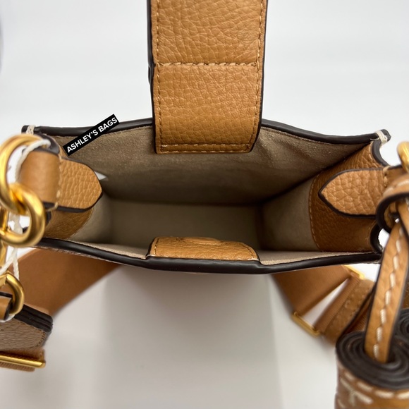 Tory Burch Thea Cellphone Crossbody In Tiramisu - Picture 7 of 9